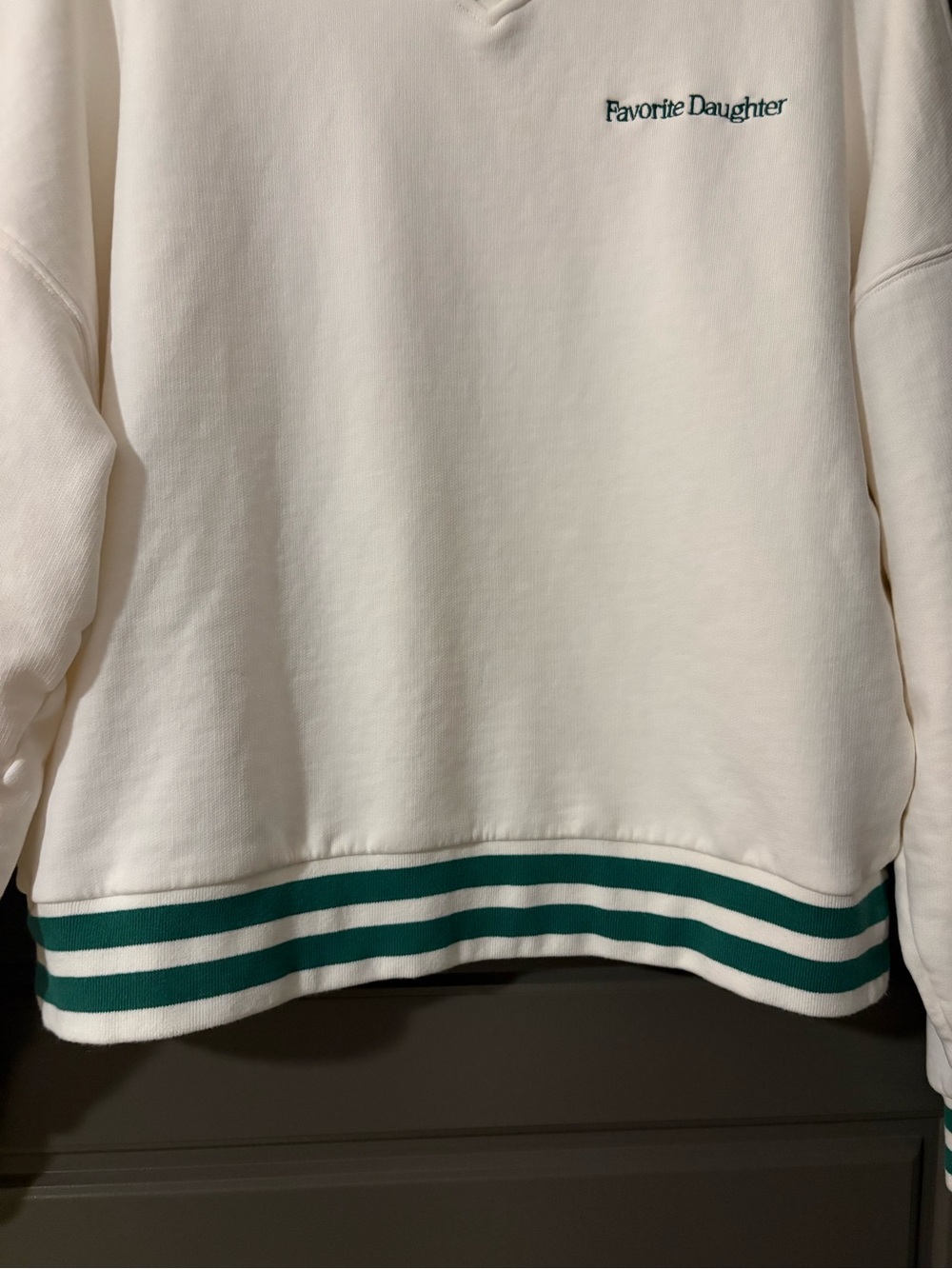 Favorite Daughter Cream Ivy League Rugby Sweatshirt - Picture 5 of 6